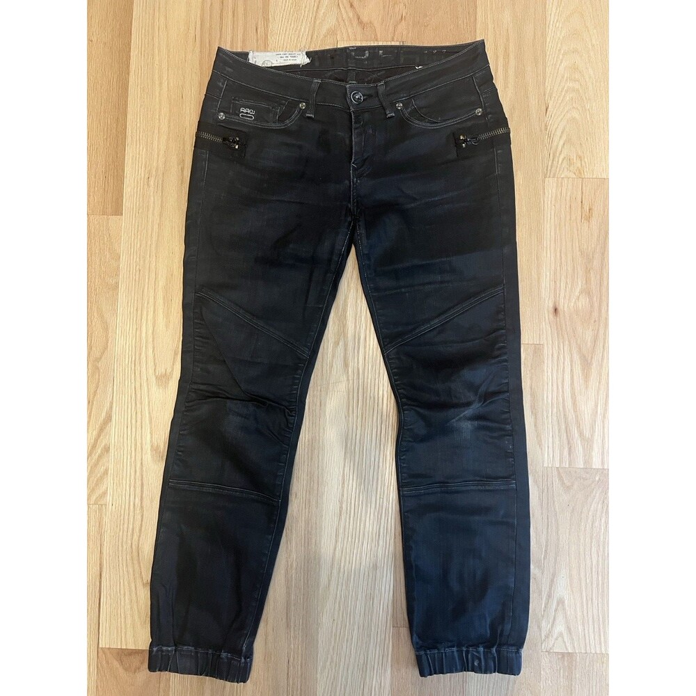 G-Star Raw Women Jeans Low Cut Distressed and Coated